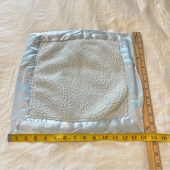 Little Giraffe baby blue Baby Lovey Security Blanket 14”x14” - Picture 7 of 7